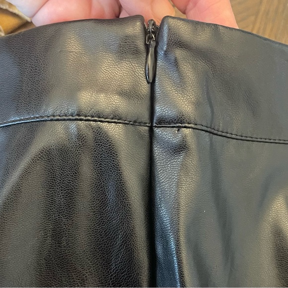 Princess Polly Faux Leather Flare Leg Pants - Picture 5 of 6